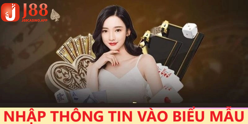 Nhập chuẩn xác những thông tin đăng nhập J88 tại biểu mẫu